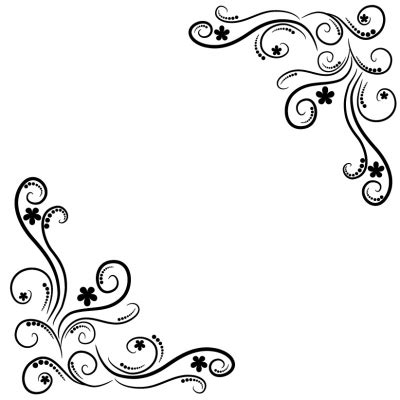 Artistic Scroll Corner - Illustration - Swirls and ornaments - Design ...