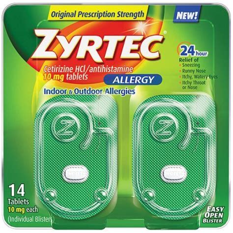 Amazon.com: Zyrtec Allergy Relief (10 mg), 14 Tablets: Health ...