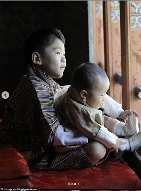 Prince Jigme Namgyel of Bhutan cuddles up with Prince Jigme Ugyen in an adorable snap | Daily ...