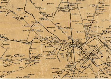 1891 Map of Fayette County Kentucky Lexington | Etsy