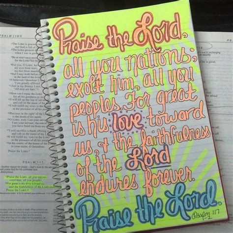 Psalm 117:1-2 | Scripture Doodles =) | Pinterest