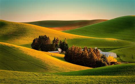 wallpaper field, grass, landscape, farm HD : Widescreen : High Definition : Fullscreen