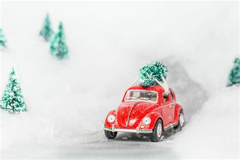 car, toys, red cars, vehicle, Christmas, Christmas Tree, Volkswagen ...