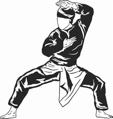 Premium Vector | Pencak silat vector illustration