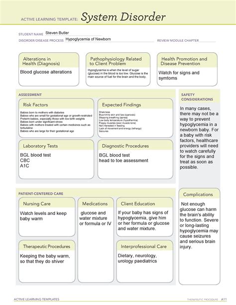 Hypoglycemia of Newborn Maternal newborn chapter 10 - ACTIVE LEARNING ...