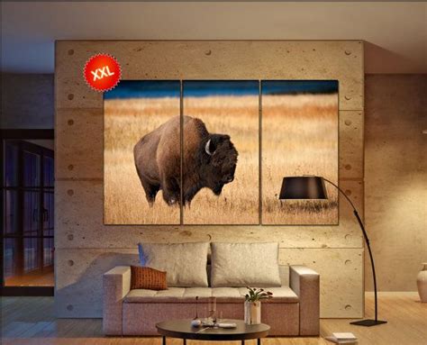 Bison Wall Art Canvas Bison Canvas Print Multiple Sizes Wrapped Canvas ...