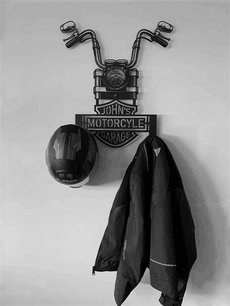 Motorcycle crash helmet holder, a great gift for cyclists