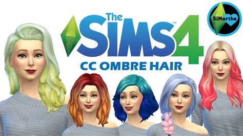 The Sims 4 | Maxis Match CC Showcase | OMBRE Hair #2 | + CC links - YouTube