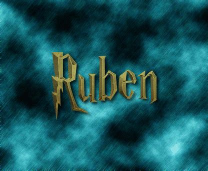 Ruben Logo | Outil de conception de nom gratuit à partir de texte flamboyant