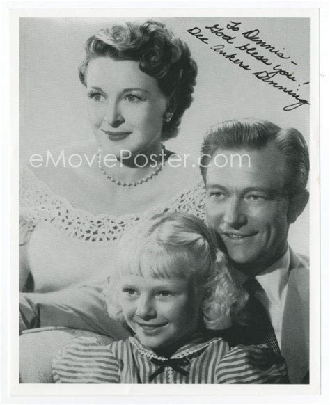 DEE ANKERS DENNING signed 8x10 REPRO still '90s with her famous mom ...