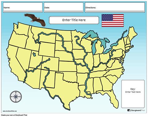 Geografia Fisica Degli Stati Uniti Storyboard por it-examples