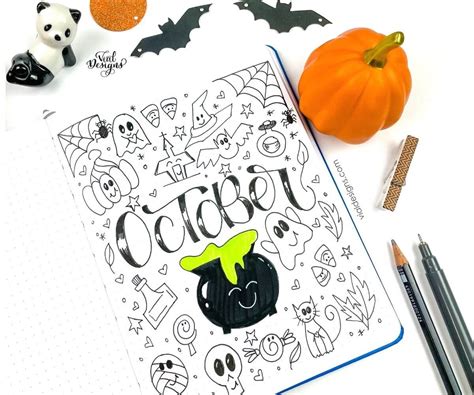 EASY AND CUTE HALLOWEEN DOODLES - Vial Designs