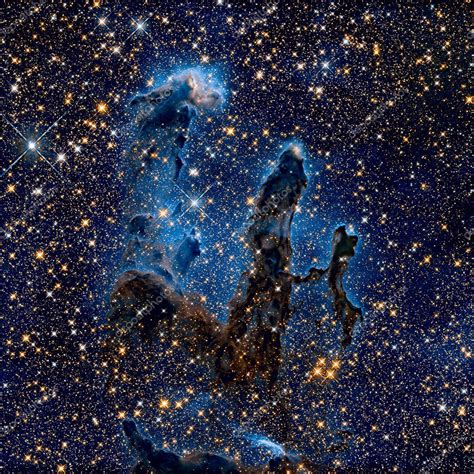 Pillars of Creation. Eagle Nebula in the constellation Serpens. — Stock ...