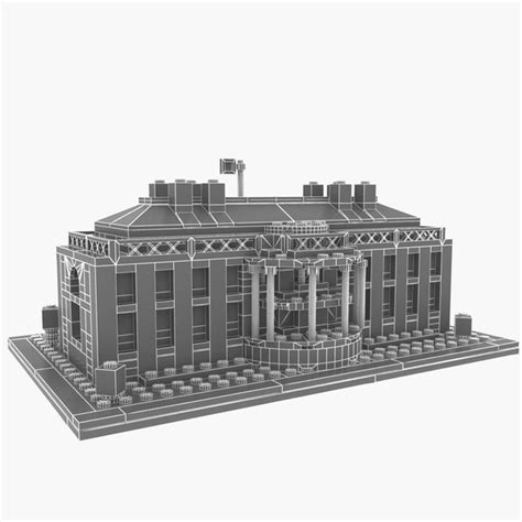 3D model lego white house - TurboSquid 1168090