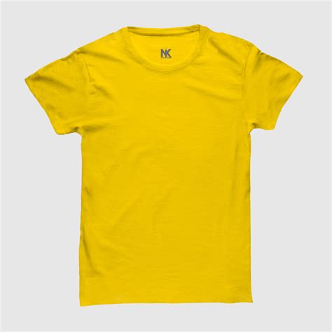 Yellow T Shirt Mockup