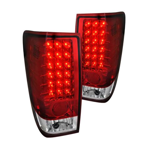 Spec-D Tail Lights Nissan Titan (2004-2013) LED - Black / Chrome / Red – Redline360