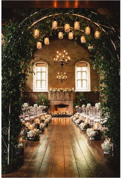 30+ Indoor Wedding Ceremony Arches and Aisle Ideas | Indoor wedding ...