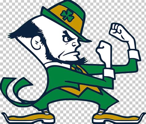 Notre Dame Fighting Irish Football Logo Leprechaun Irish People Mascot ...