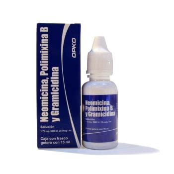 Neomycin, Polymyxin B gramicidin eye drops. 15ml - Farmacia Del Niño ...