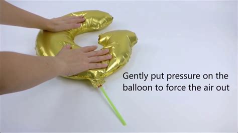 How to deflate foil balloons tips - YouTube