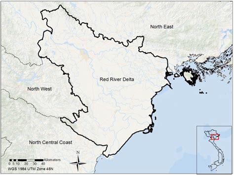 Red River Delta Vietnam Map | Time Zones Map