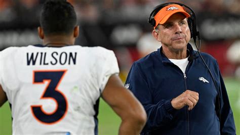 Broncos head coach downplays sideline incident with Russell Wilson ...