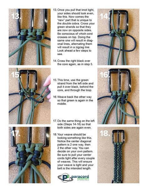 Paracord Belt Tutorial-Double Cobra Weave