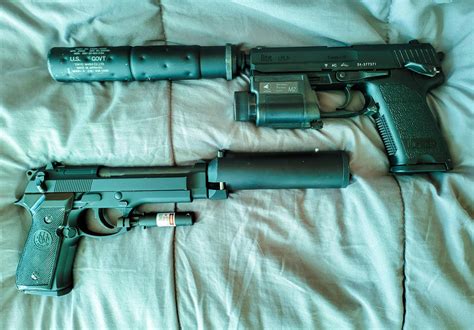 MGS2 M9 and USP built in airsoft : metalgearsolid