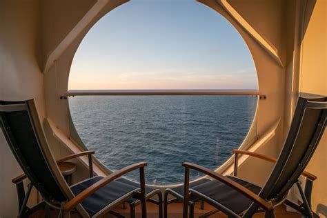 Premium Photo | Balcony view on the cruise ship