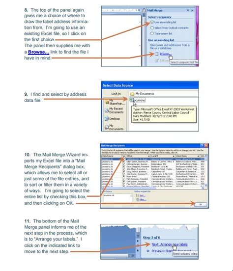 Mail merge using an Excel Template ~ Excel Tmp