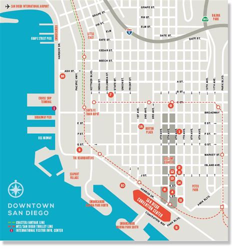 San Diego Convention Center Hotels Map - Map Pasco County