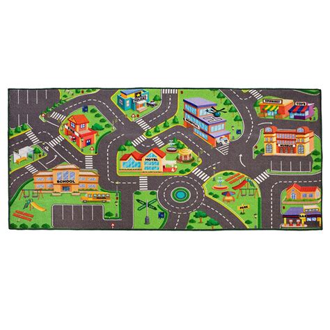 Community Play Rug for matchbox cars 36 X 72 Inches – Toys 2 Discover