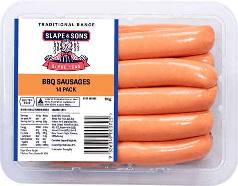 BBQ Sausages 14 Pack | Slape & Sons