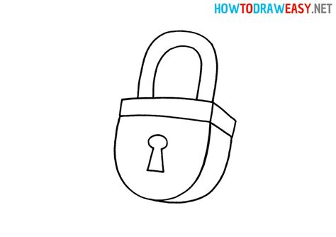 How to Draw a Lock for Kids - How to Draw Easy