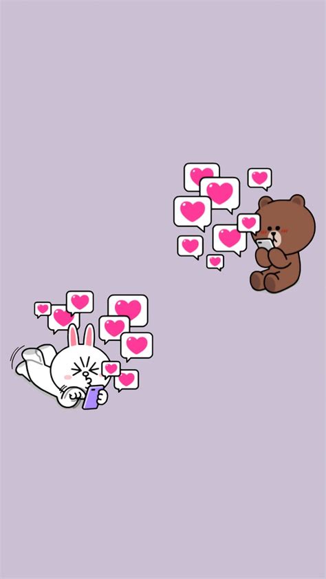 Pin by Julia Perepelitsyna on ОБОИ | Cute love wallpapers, Line friends ...