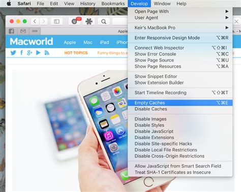 How to clear Safari cache and cookies on a Mac | Macworld