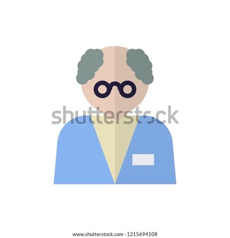 Scientist Flat Vector Icon Stock Vector (Royalty Free) 1215694108 ...