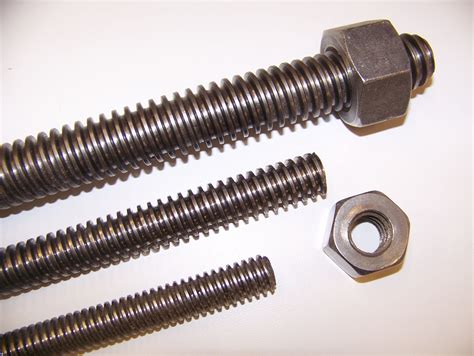 A threaded bolt for tension | Threaded rods, Stud bolt, Acme thread