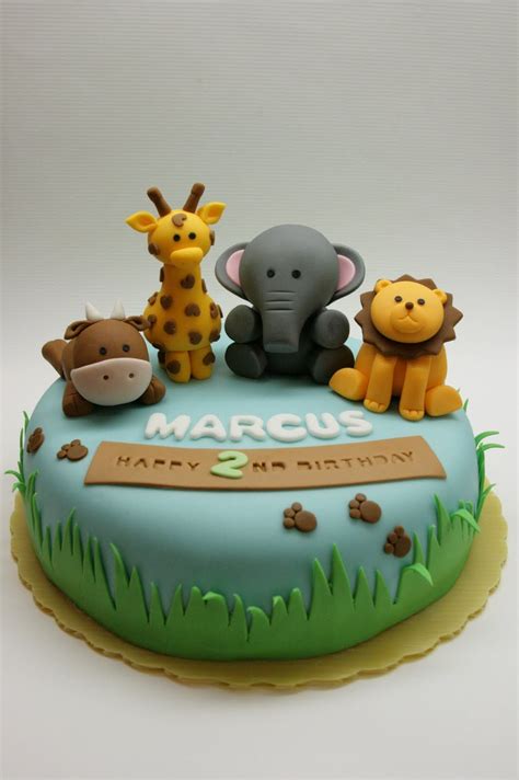 Safari animal cake for marcus s 2nd birthday – Artofit