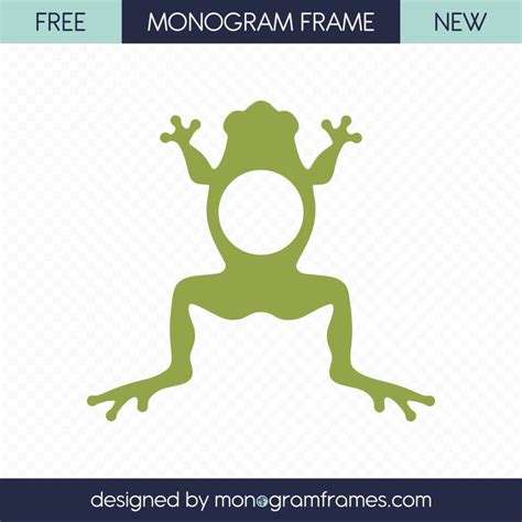 FREE SVG - Free frog SVG. Frog frame. SVG, EPS & DXF files | Free monogram, Monogram frame ...