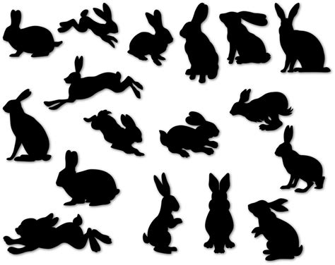 Free Rabbit Silhouette Cliparts, Download Free Rabbit Silhouette Cliparts png images, Free ...