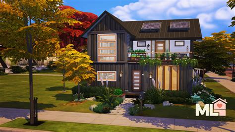 Eco Industrial House (No CC) - The Sims 4 Rooms / Lots - CurseForge