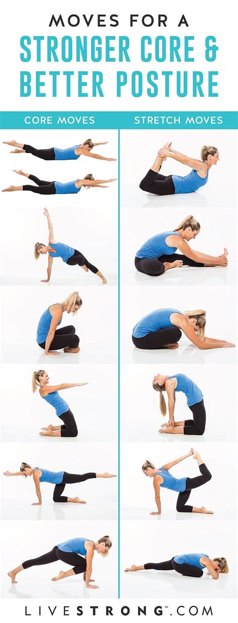 12 Moves For a Stronger Core | Better posture, Easy yoga workouts, Easy ...