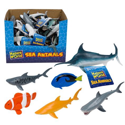 Wholesale Nature World Sea Animals Figures- Assorted ASST COLORS