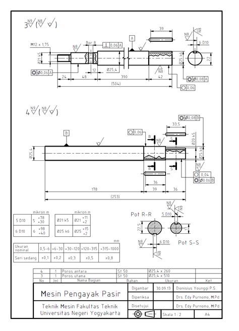 Contoh Gambar Teknik Mesin – analisis