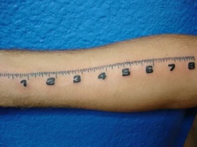 is this tight?: ruler tattoo