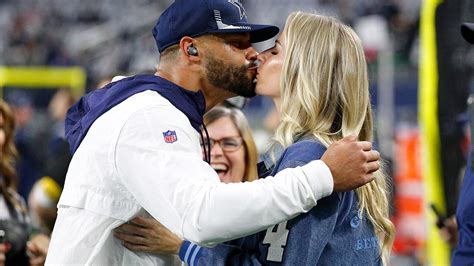 Dak Prescott's girlfriend Natalie Buffett makes bold fashion statement as Cowboys clinch ...