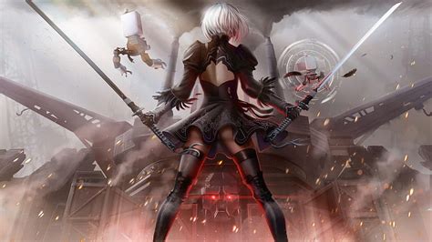 3840x2160px, 4K free download | 2B NieR Automata Art, nier-automata, games, artist, artwork ...