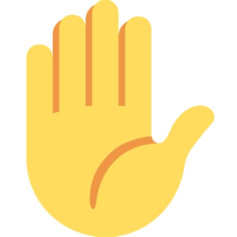 Raised Hand Icon Raised Hand Emoji Png Free Transparent Png Clipart ...