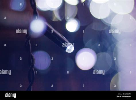 Christmas lights with bokeh Stock Photo - Alamy